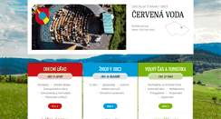 Desktop Screenshot of cervenavoda.cz