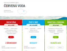 Tablet Screenshot of cervenavoda.cz