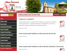 Tablet Screenshot of cervenavoda.sk